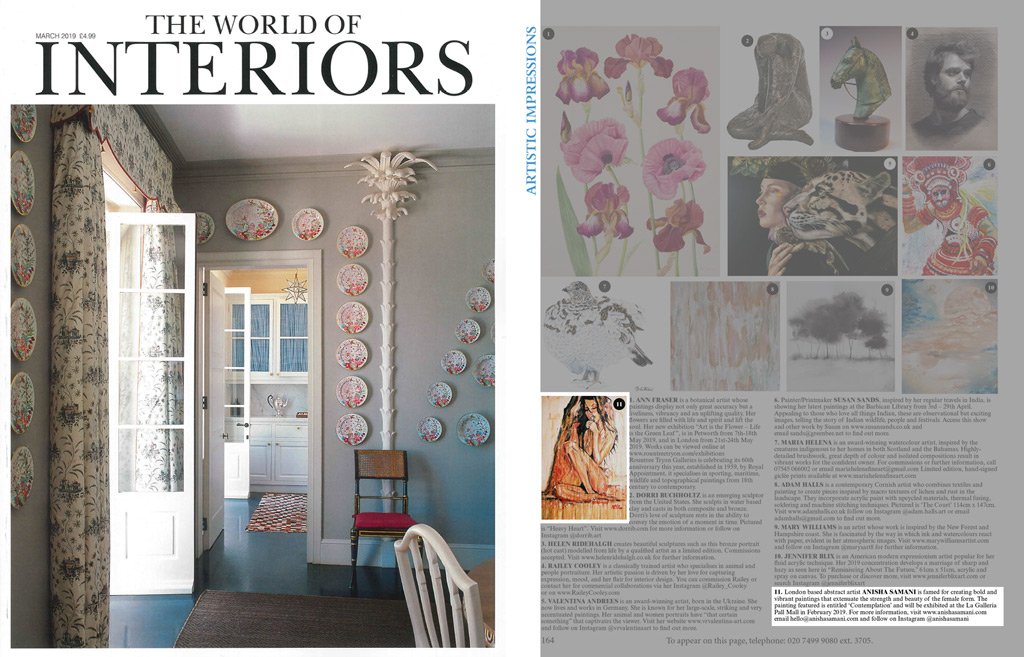 world of interiors – issue march 2019